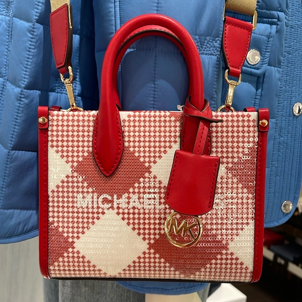 Michael Kors Mirella Extra-Small Logo Crossbody XBODY Shopper Bag
Bright Red
NWT